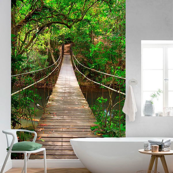 Fototapeten: Brücke im Amazonasgebiet 0
