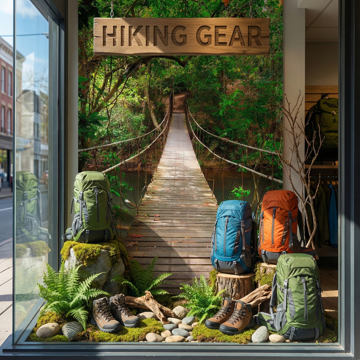 Fototapeten: Br&uuml;cke im Amazonasgebiet