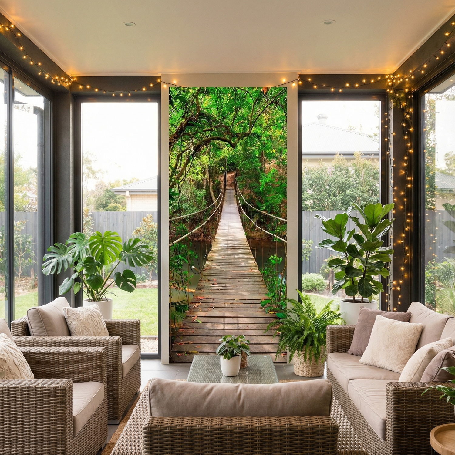 Fototapeten: Br&uuml;cke im Amazonasgebiet