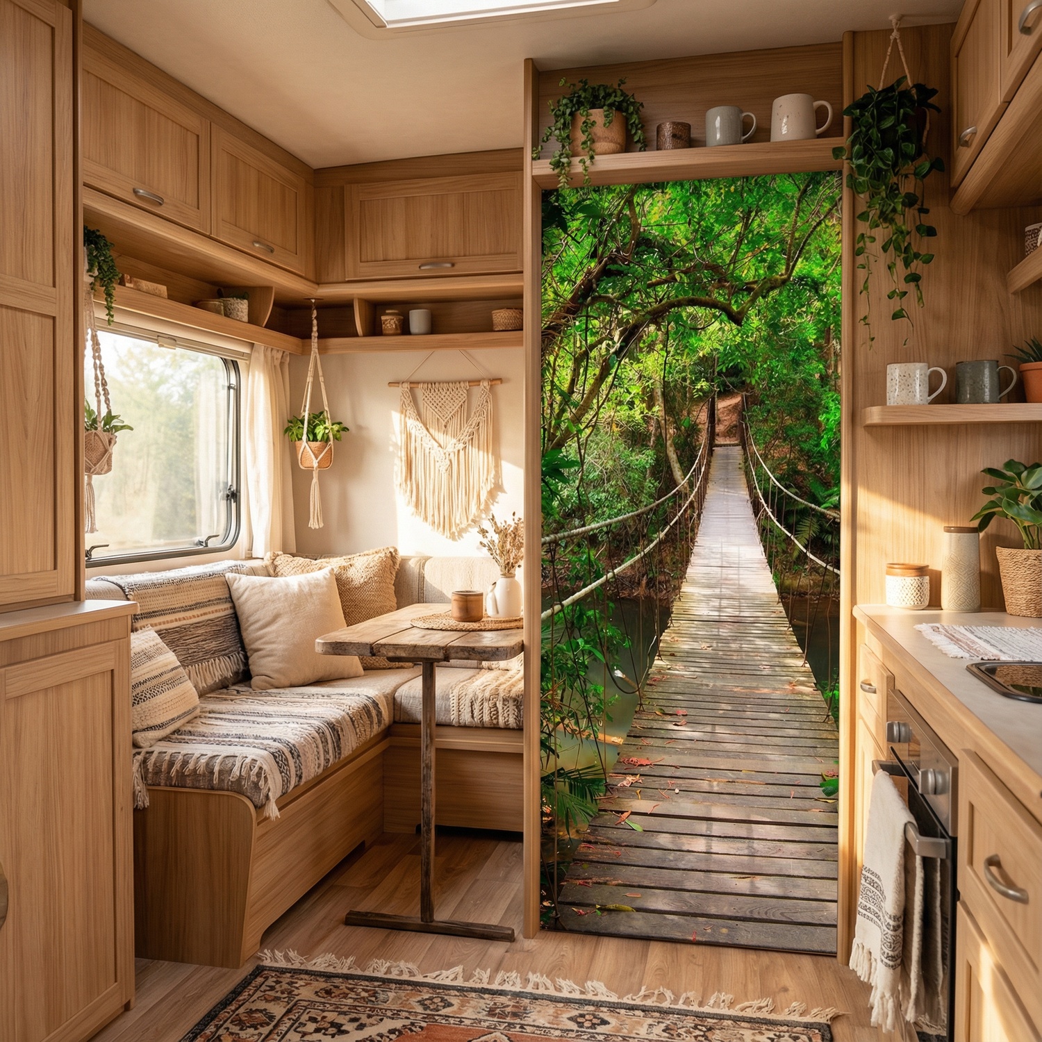 Fototapeten: Br&uuml;cke im Amazonasgebiet