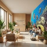 Fototapeten: Panoramablick unter dem Meer 11