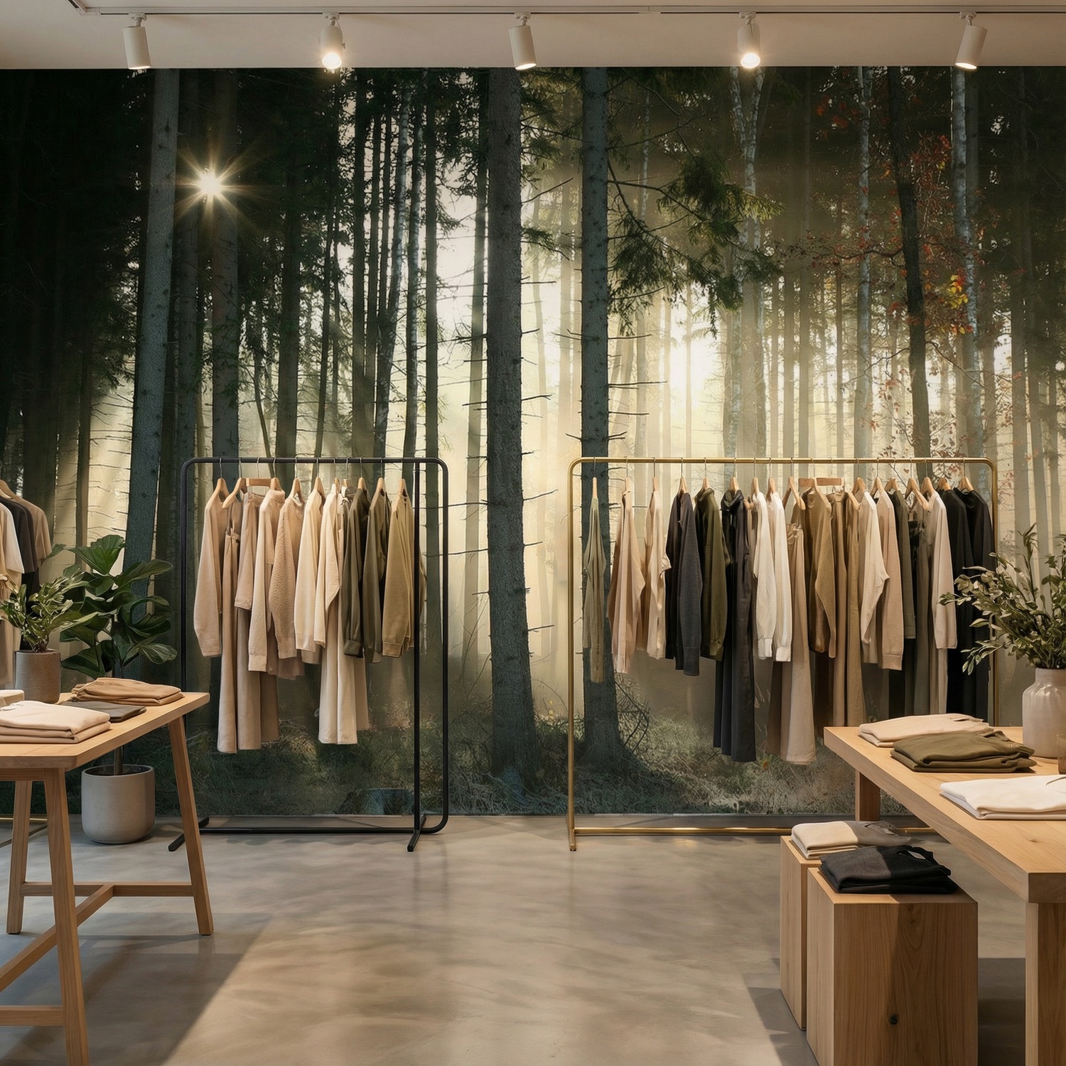 Fototapeten: Gl&uuml;hen im Wald