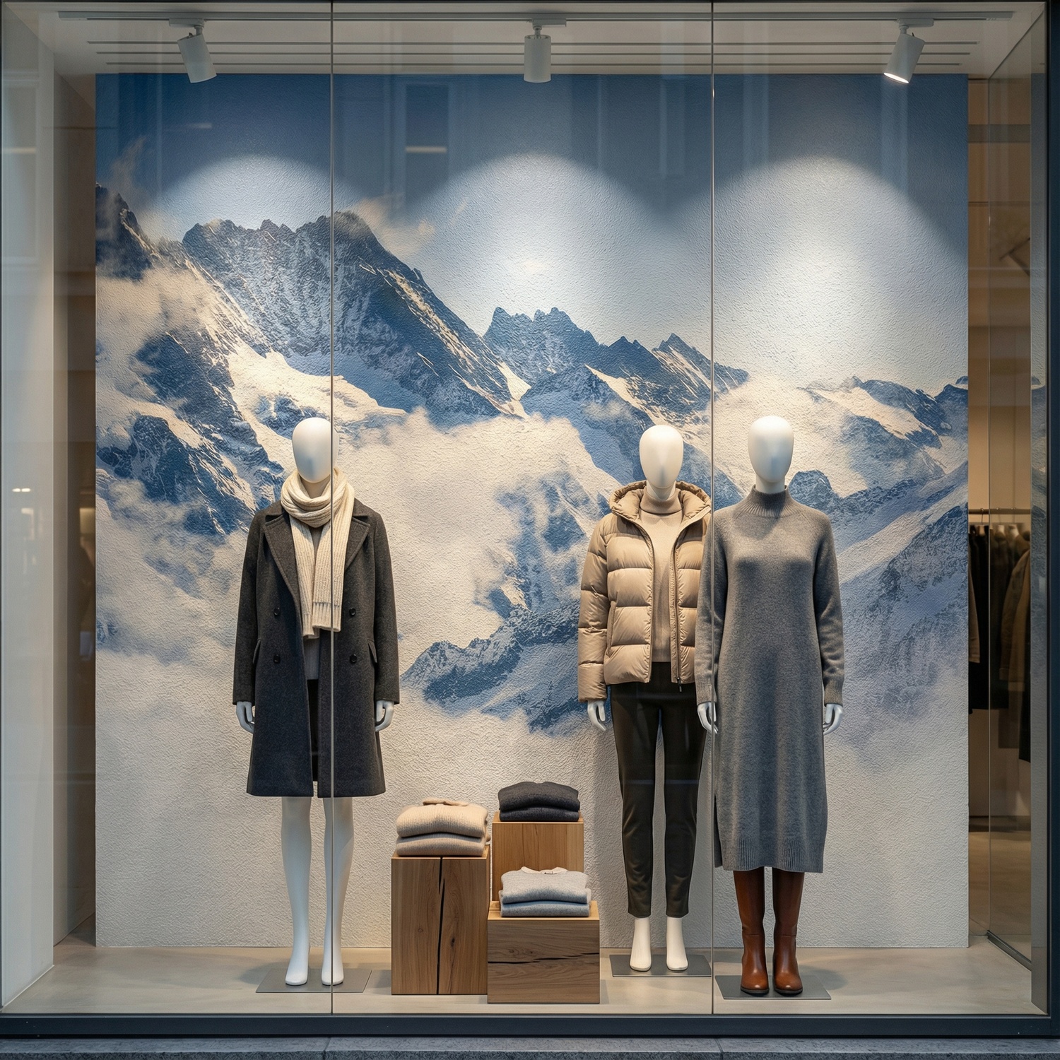 Fototapeten: Berge &uuml;ber den Wolken