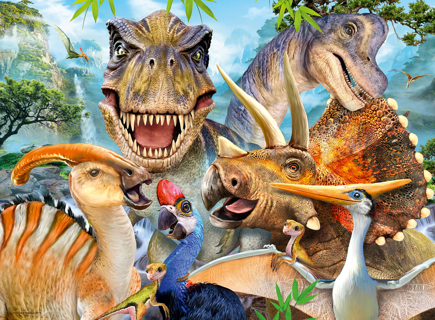 Fototapeten: Mesozoische Dinosaurier