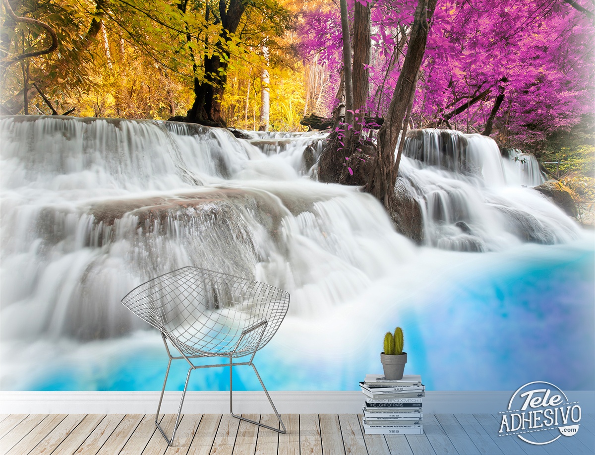 Fototapeten: Erawan Nationalpark, Thailand