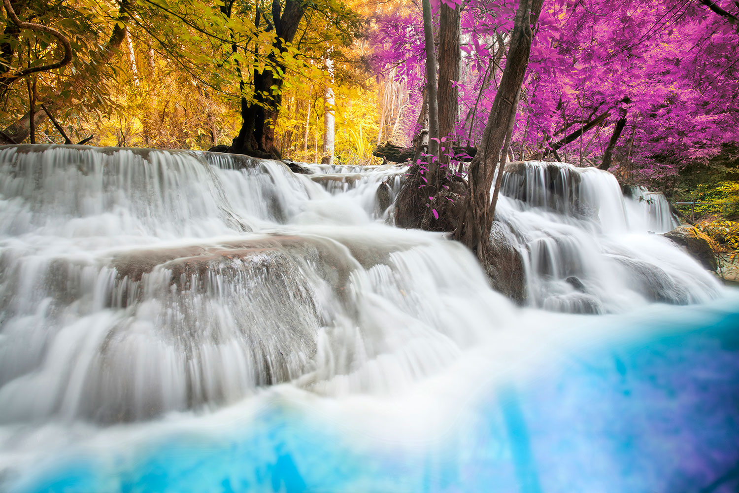 Fototapeten: Erawan Nationalpark, Thailand