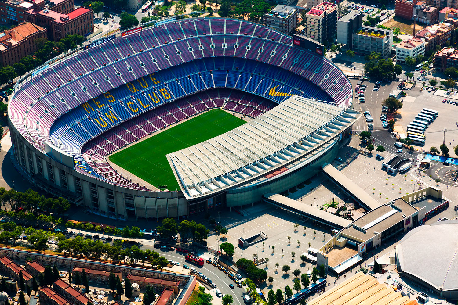 Fototapeten: Luftaufnahme von Camp Nou