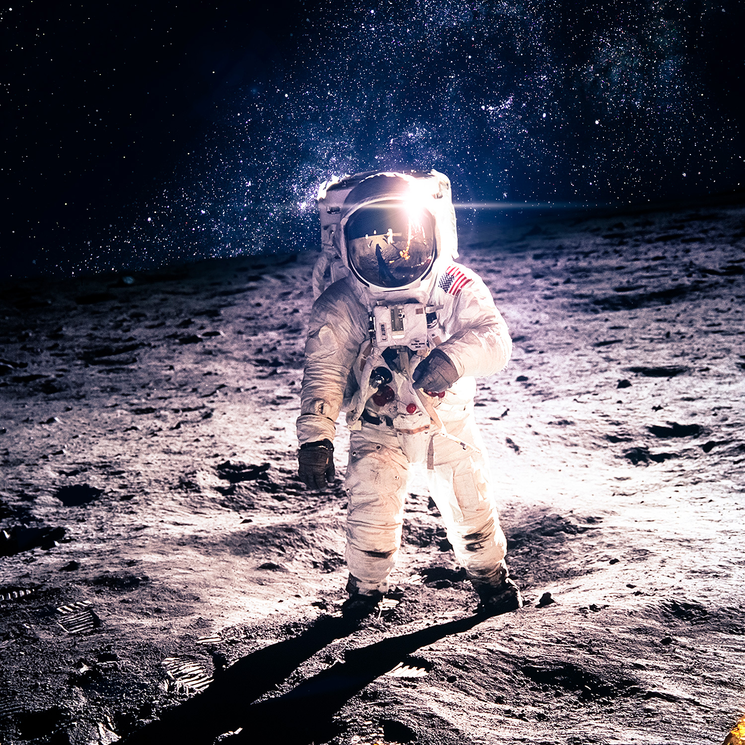 Fototapeten: Armstrong auf dem Mond