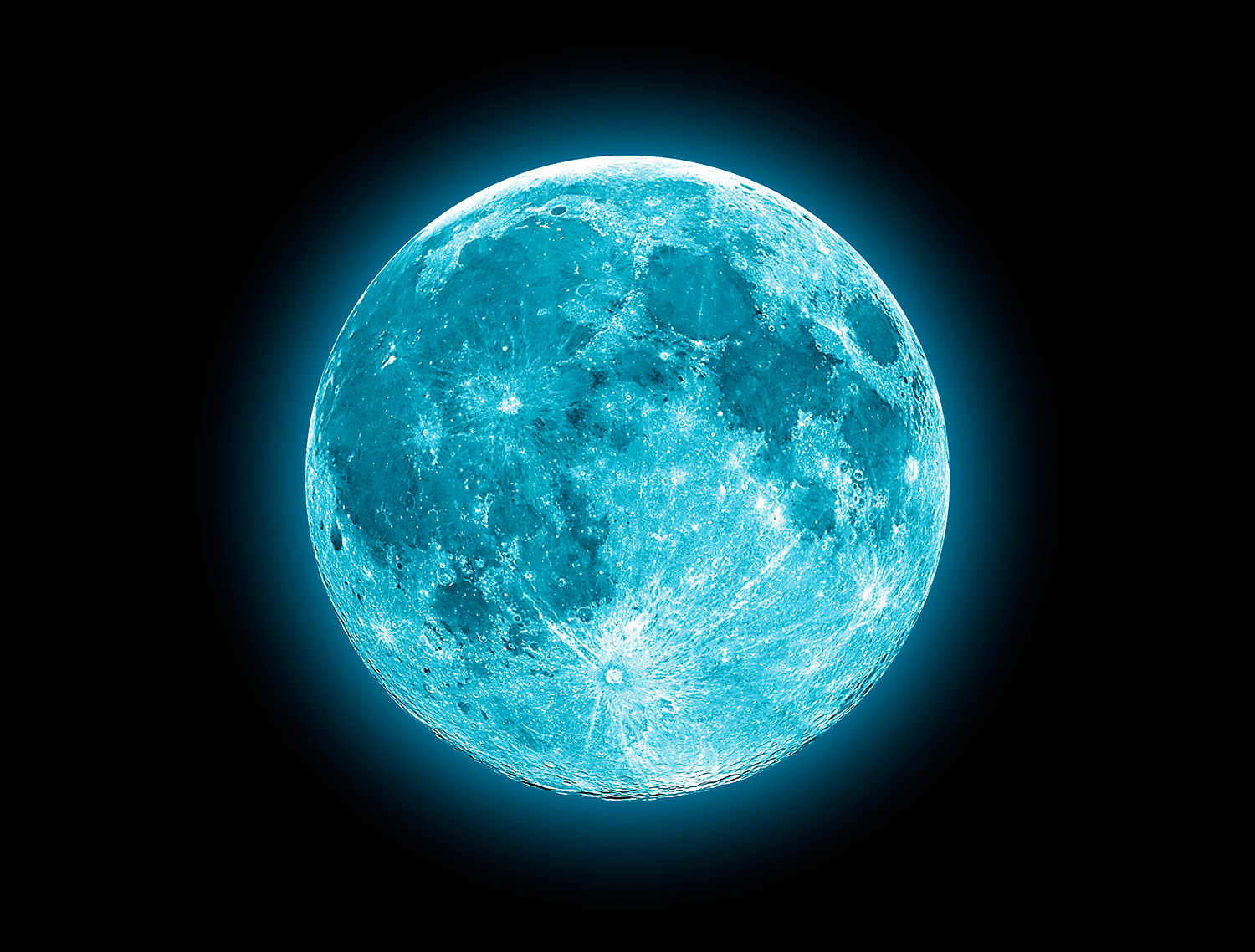 Fototapeten: Blaumond
