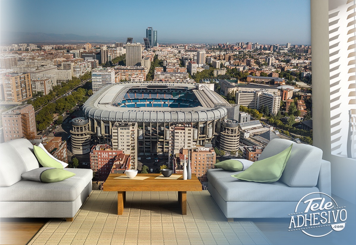 Fototapeten: Luftaufnahme von Santiago Bernabéu