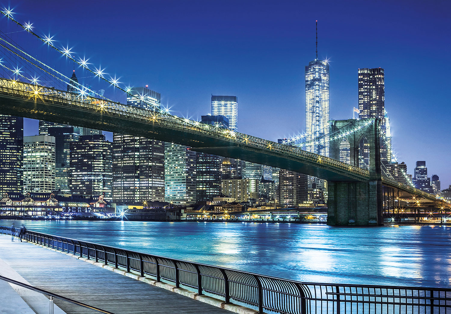 Fototapeten: Blaue Nacht in Manhattan