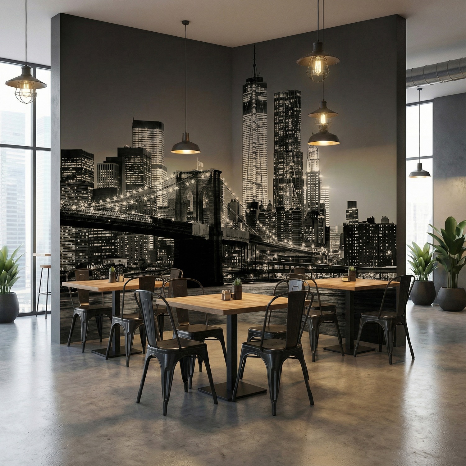 Fototapeten: Manhattan in Schwarz-Wei&szlig;