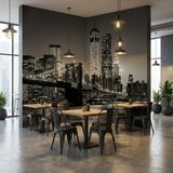 Fototapeten: Manhattan in Schwarz-Wei&szlig; 11