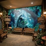 Fototapeten: Wunderland Katze 17