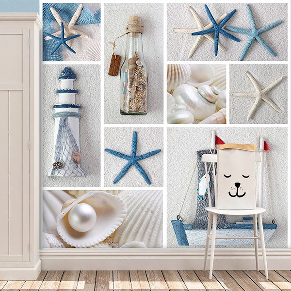 Fototapeten: Seemanns-Collage