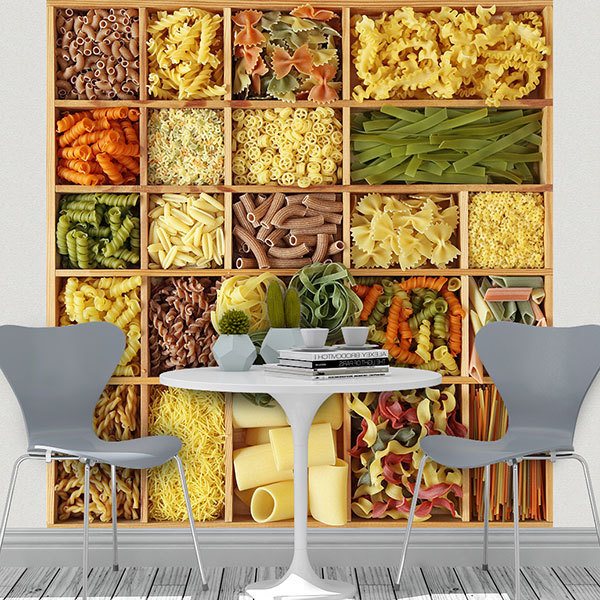 Fototapeten: Collage Italienische Pasta