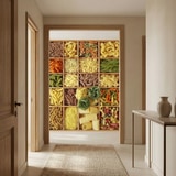 Fototapeten: Collage Italienische Pasta 18