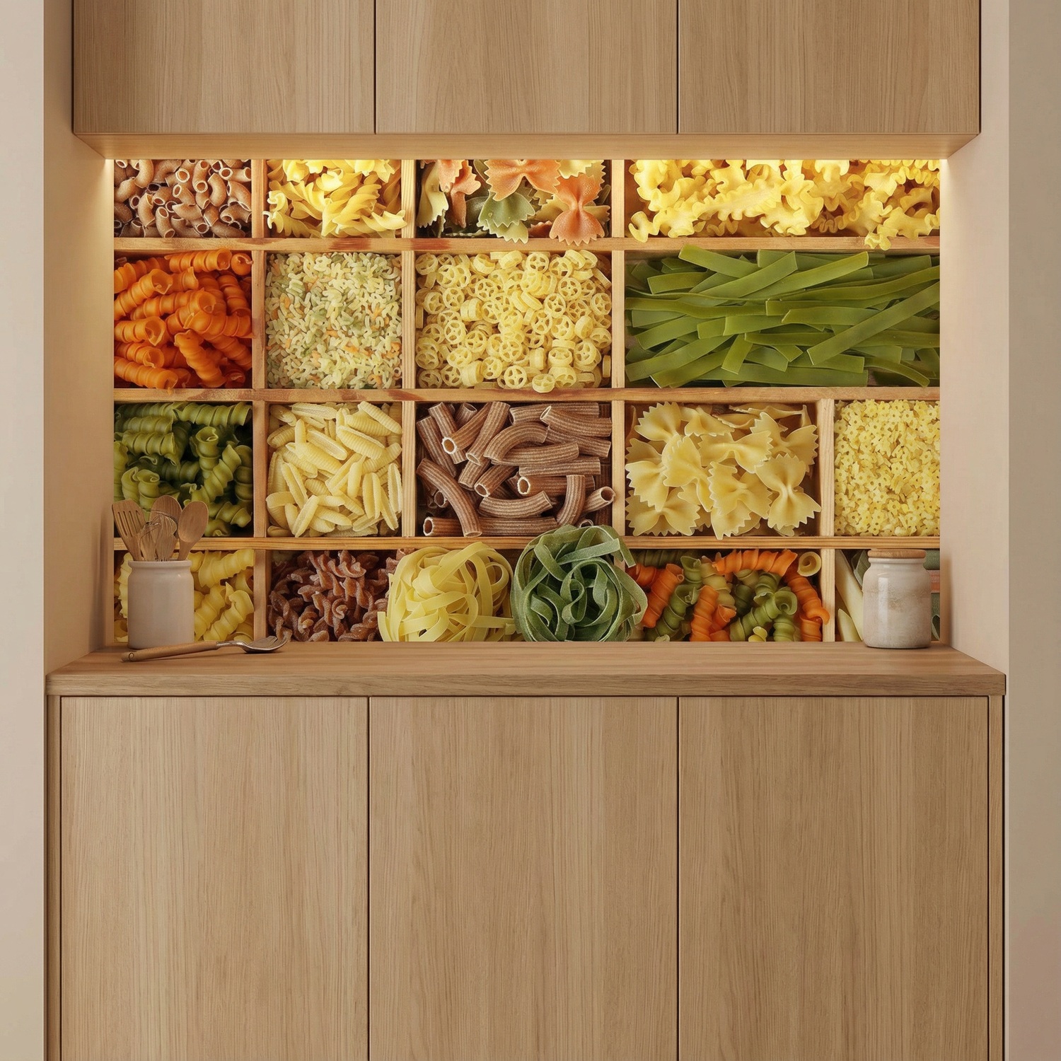 Fototapeten: Collage Italienische Pasta