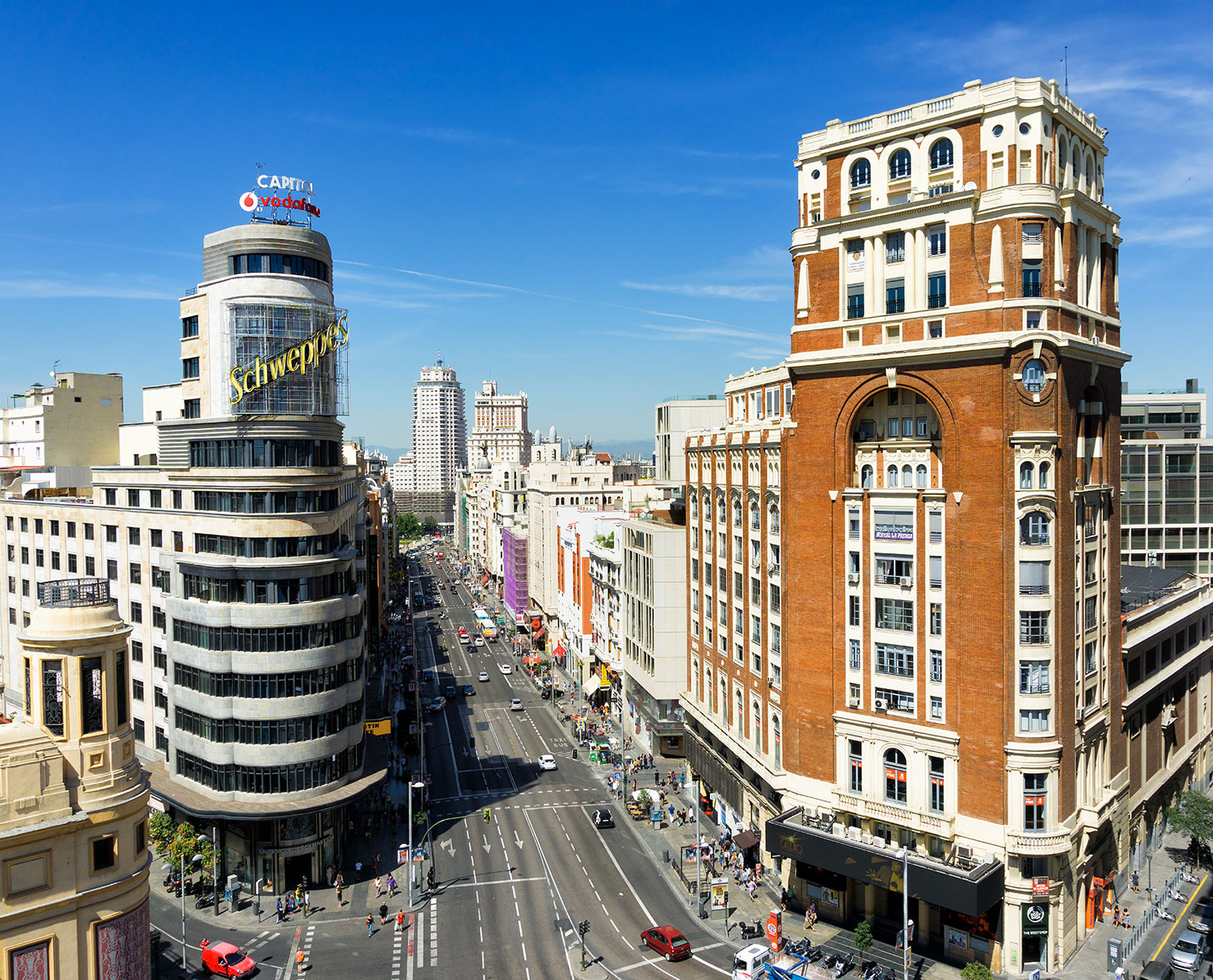 Fototapeten: Gran V&iacute;a Stra&szlig;e, Madrid