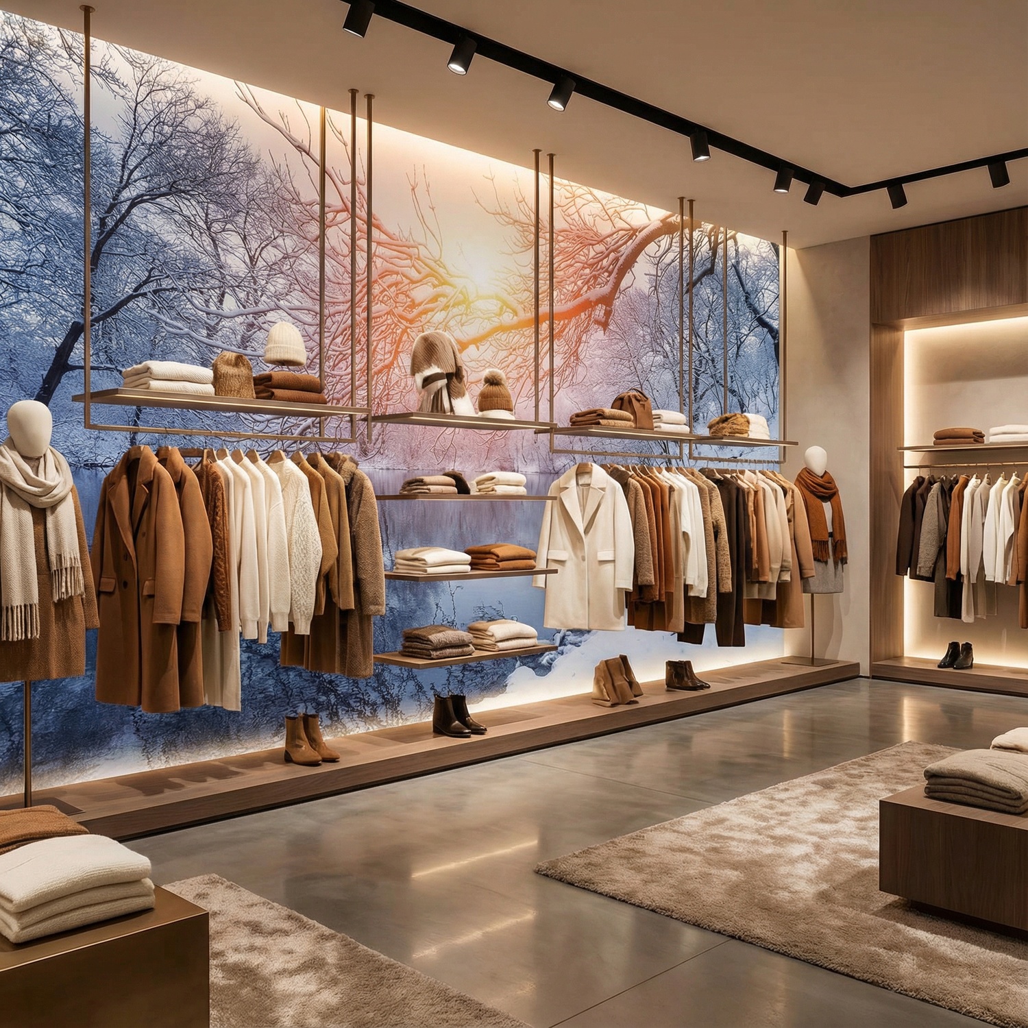 Fototapeten: D&auml;mmerung im Winter