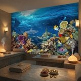 Fototapeten: Schildkr&ouml;te in Meeresstr&ouml;mungen 4