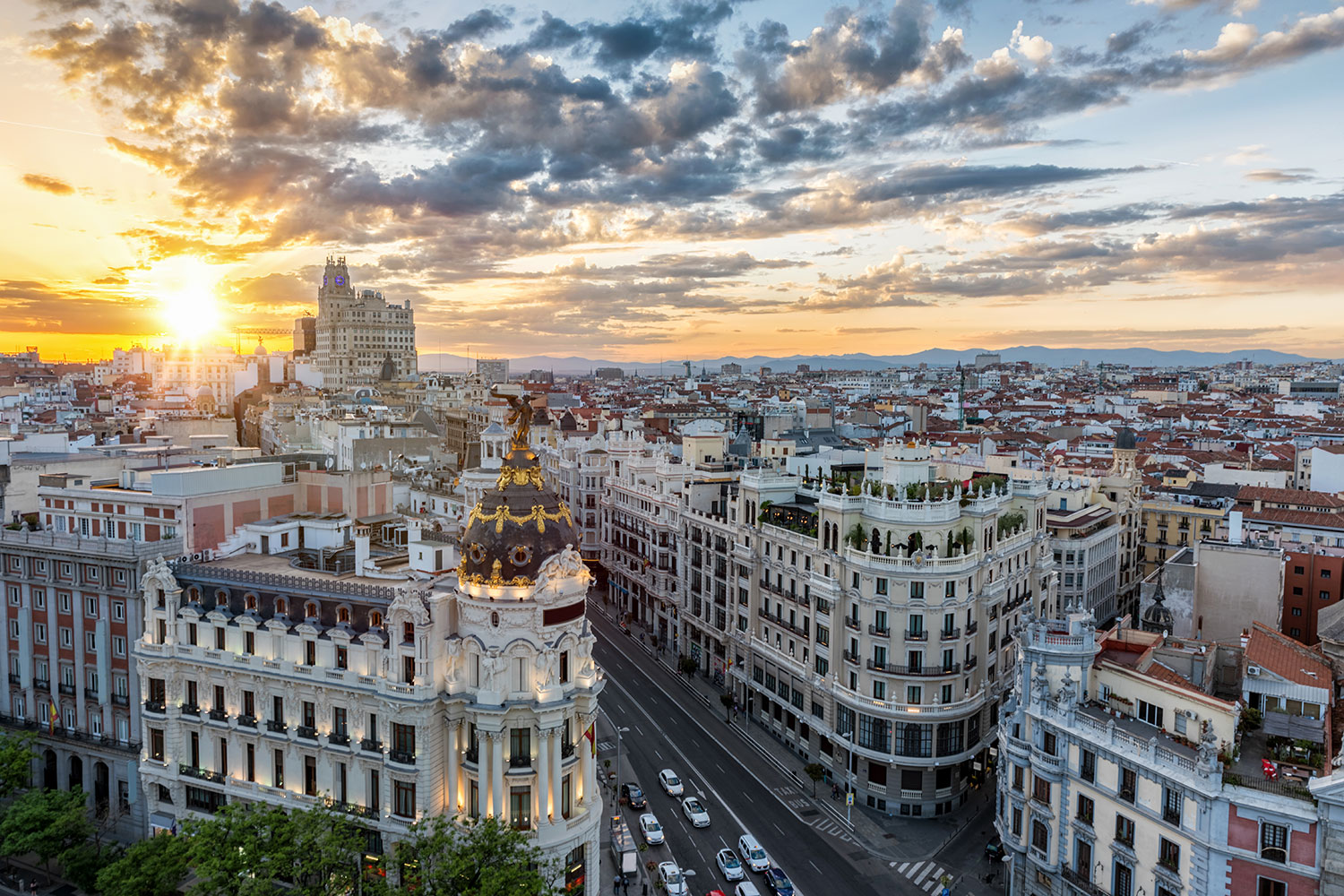 Fototapeten: Der gro&szlig;e Weg von Madrid