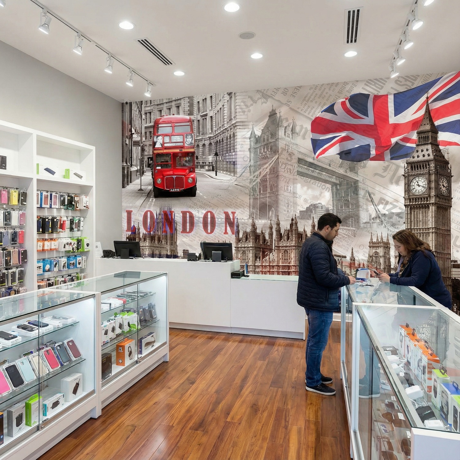 Fototapeten: Collage Westminster Palace