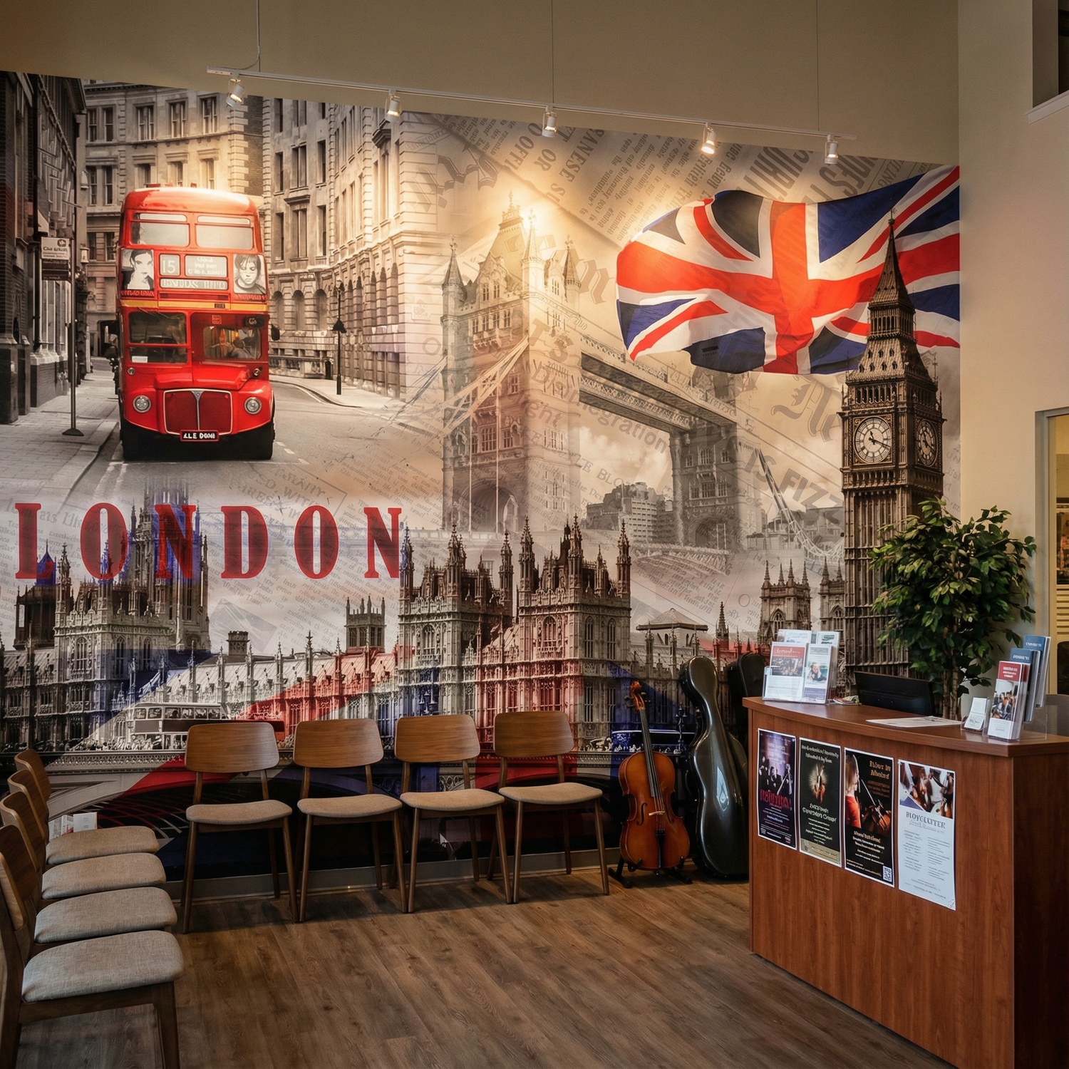 Fototapeten: Collage Westminster Palace