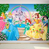 Fototapeten: Prinzessinnen und Schloss Disney 2