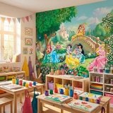 Fototapeten: Disney Prinzessinnen mit Haustieren 7