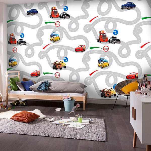 Fototapete Rennstrecke Cars Disney Webwandtattoo Com