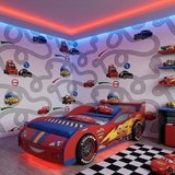 Fototapeten: Rennstrecke Cars, Disney 4