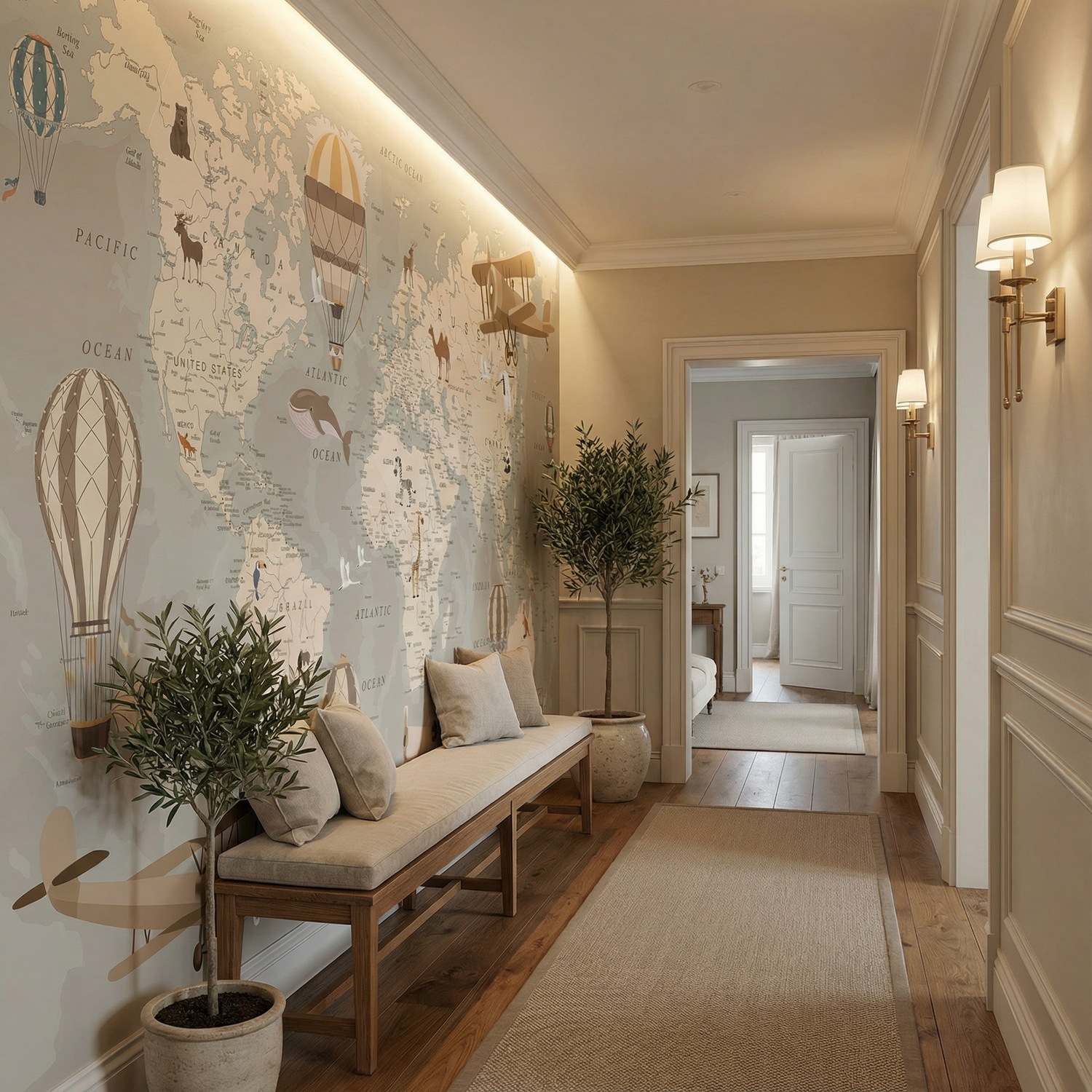 Fototapeten: Weltkarte des Abenteurers