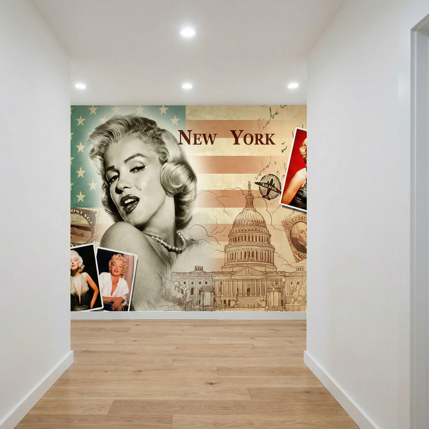 Fototapeten: Collage Marilyn Monroe