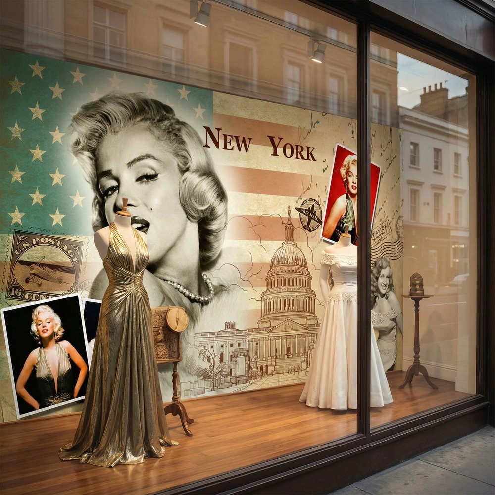 Fototapeten: Marilyn Monroe Collage New York
