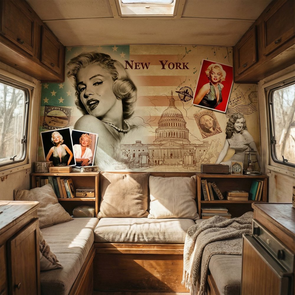 Fototapeten: Marilyn Monroe Collage New York