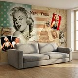 Fototapeten: Marilyn Monroe Collage New York 3