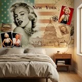 Fototapeten: Marilyn Monroe Collage New York 7