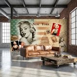 Fototapeten: Marilyn Monroe Collage New York 8