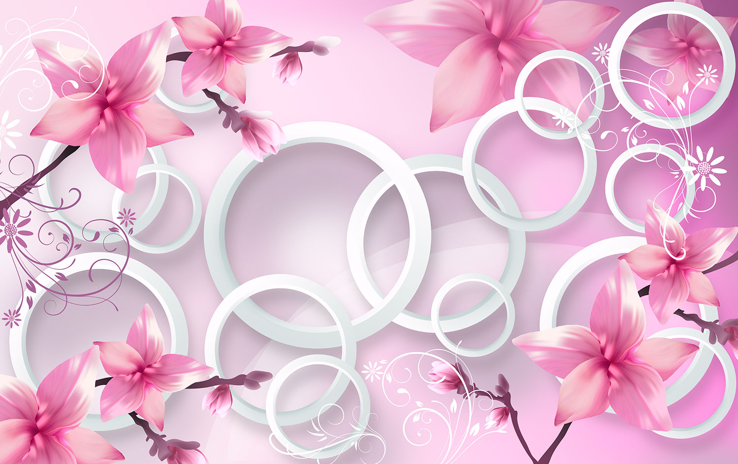 Fototapeten: Stephanotis pink