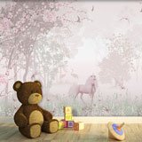 Fototapeten: Einhorn im Wald  2