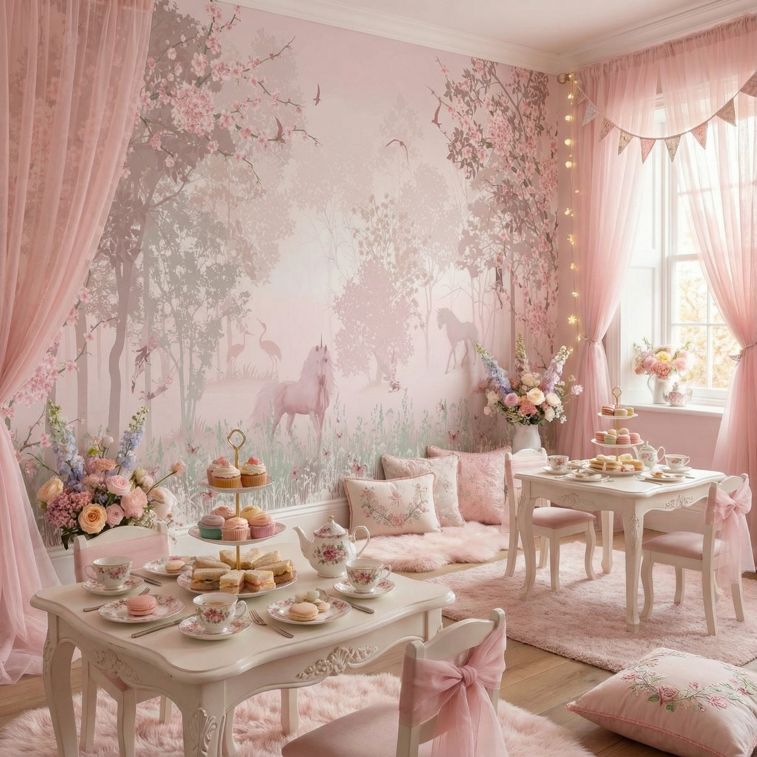 Fototapeten: Einhorn im Wald 