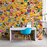 Fototapeten: Collage-Emoticons 2