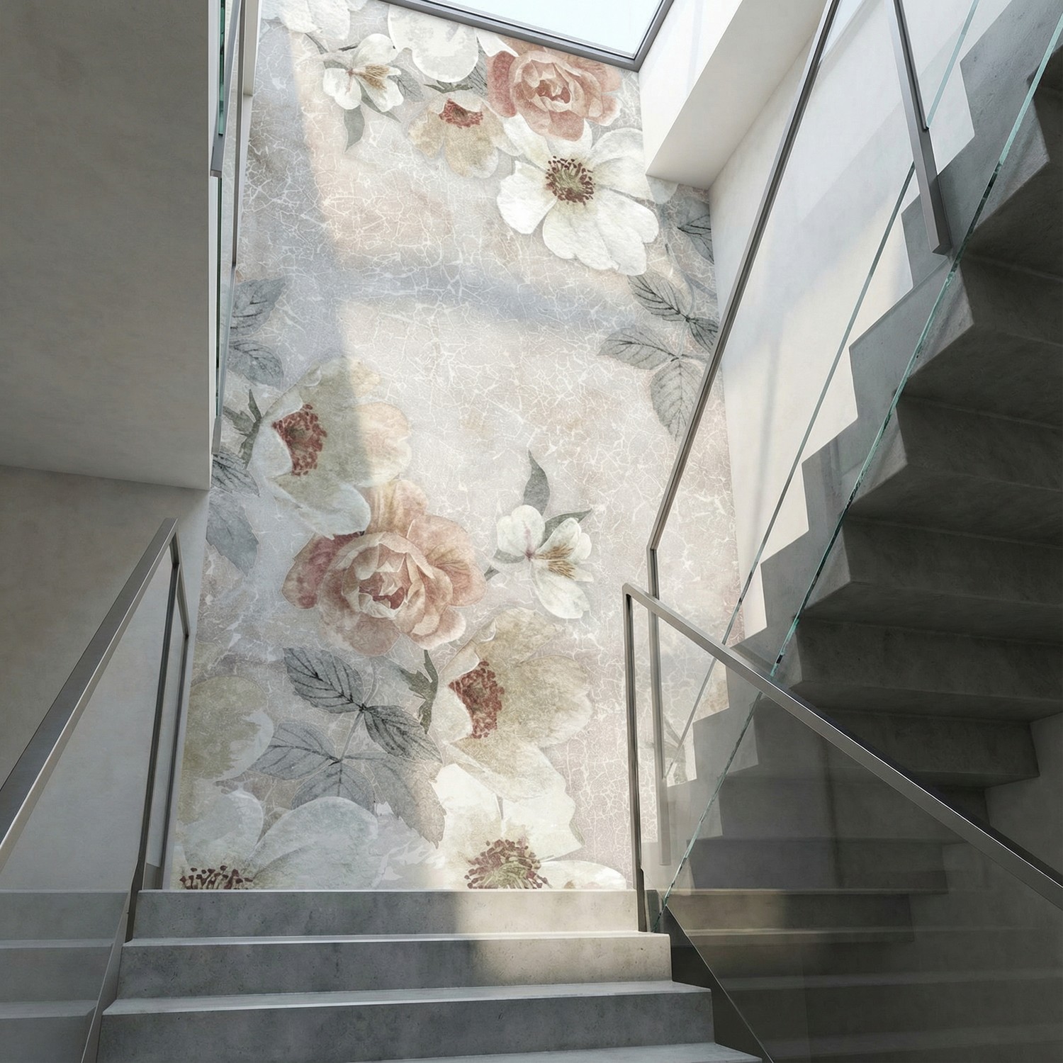 Fototapeten: Blumendruck