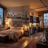 Fototapeten: Arbeiter auf dem Balken 16