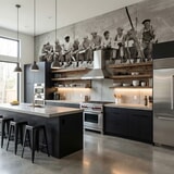 Fototapeten: Arbeiter auf dem Balken 8