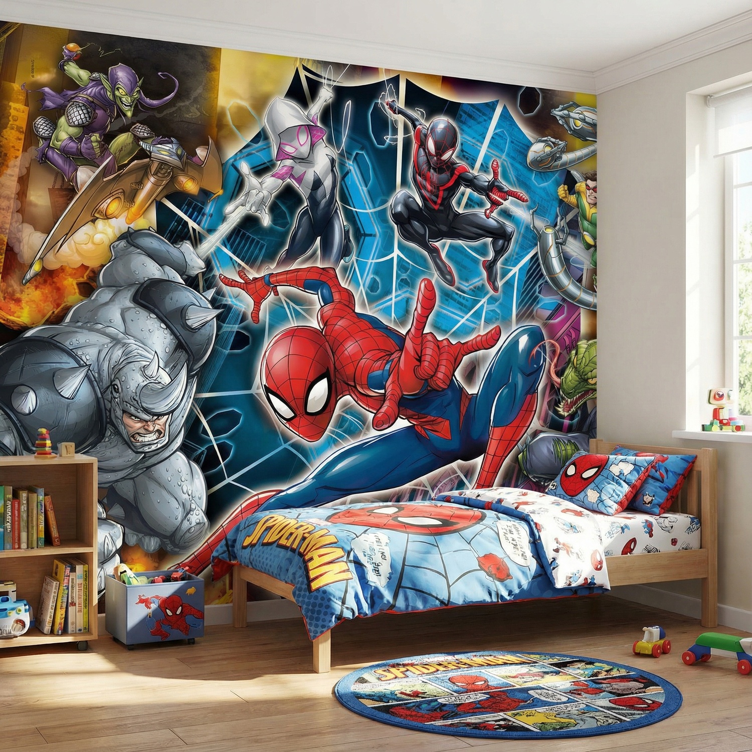Fototapeten: Spider-Man mit Feinden