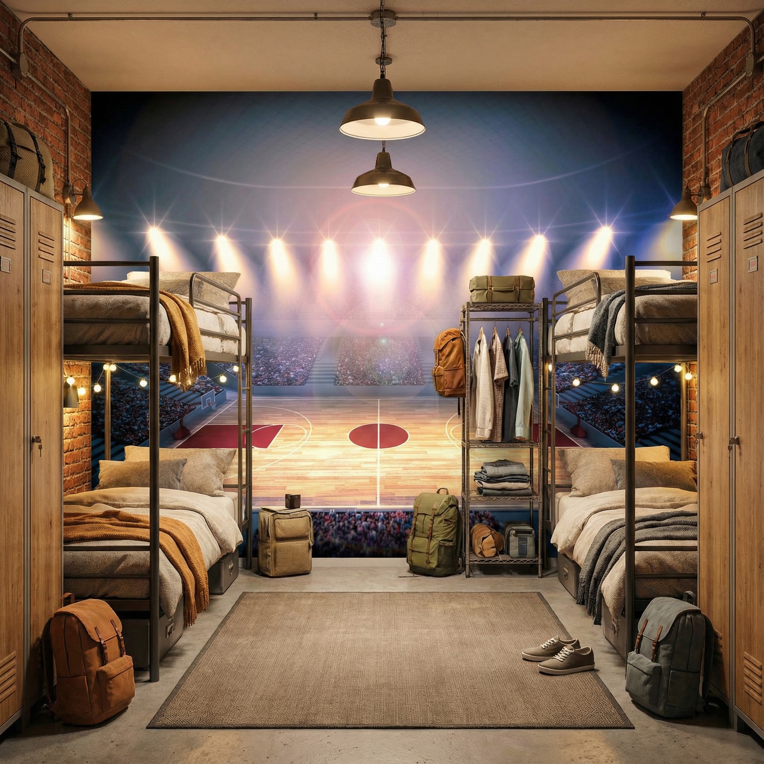 Fototapeten: Basketballplatz