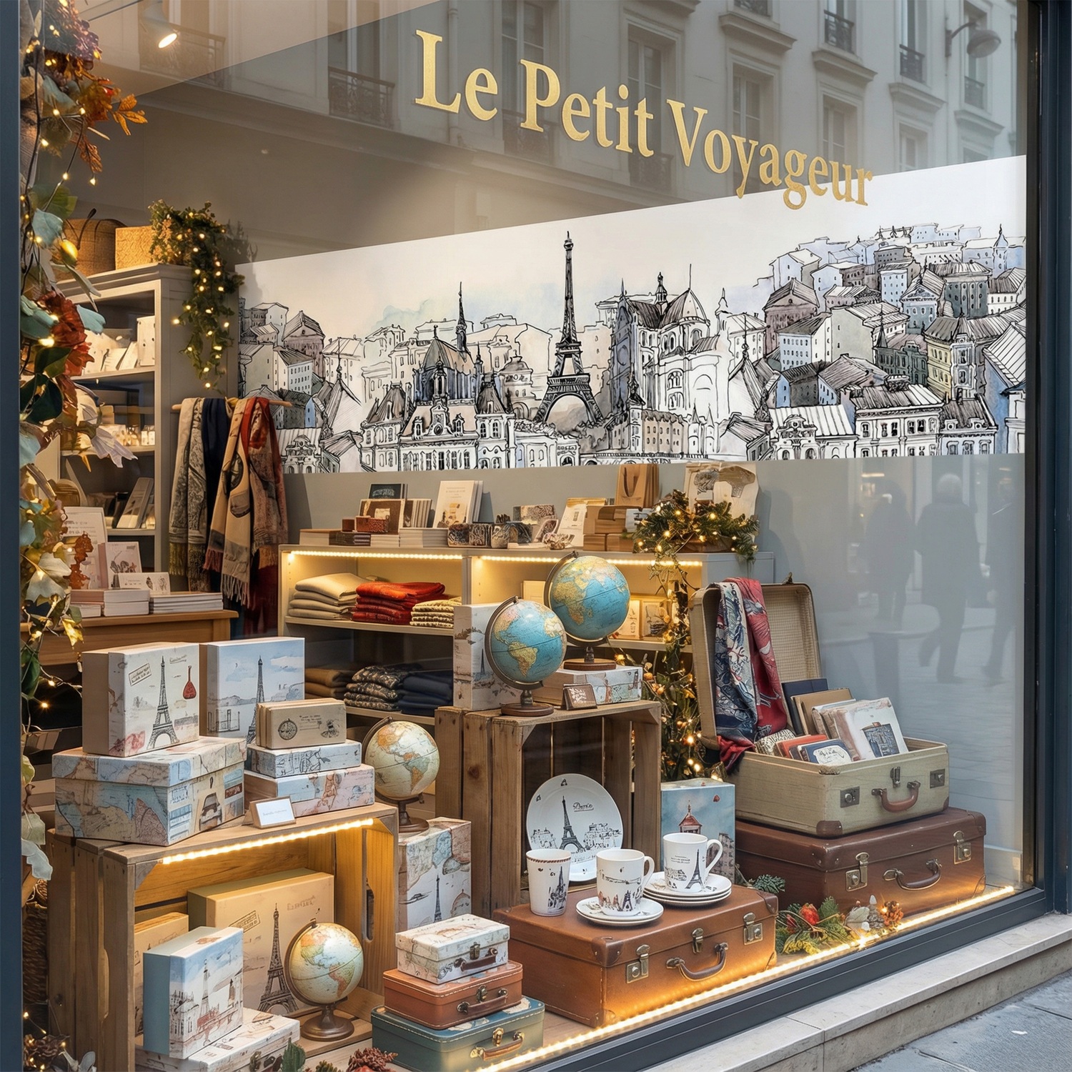 Fototapeten: Zeichnung von Paris