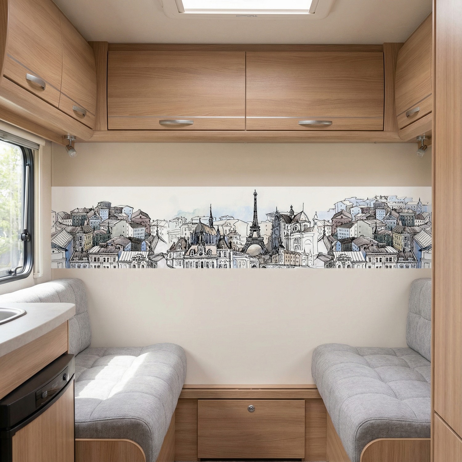 Fototapeten: Zeichnung von Paris